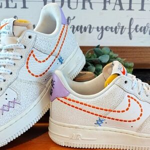 Nike Air Force 1 Low '07 SE - Safety Orange-sail DX2348-100. Size 7